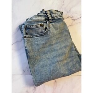 Wonder Nation Kids Boys Straight Leg Denim Jeans Blue‎ Elastic Waist Sz 14